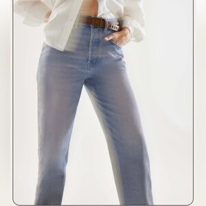 NWT ETICA Marlowe Slim Boyfriend Jeans in "dust cloud" color size 28